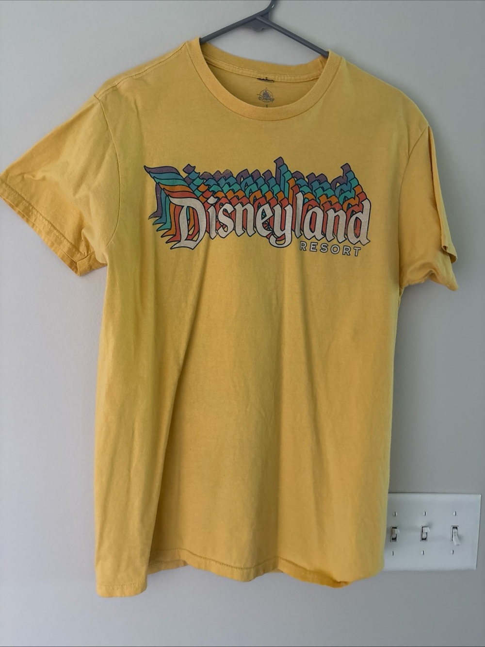 Adult Disneyland Yellow Graphic Tee